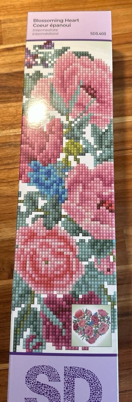 Blossoming Heart Diamond Art Kit Simply Dotz NIB Sealed Diamond Dotz